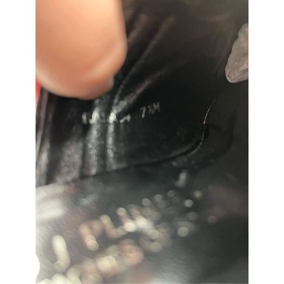 DONALD J PLINER RANAS 4 Black Textile Platform Wedge Mules Slides size 7.5 - Picture 6 of 10